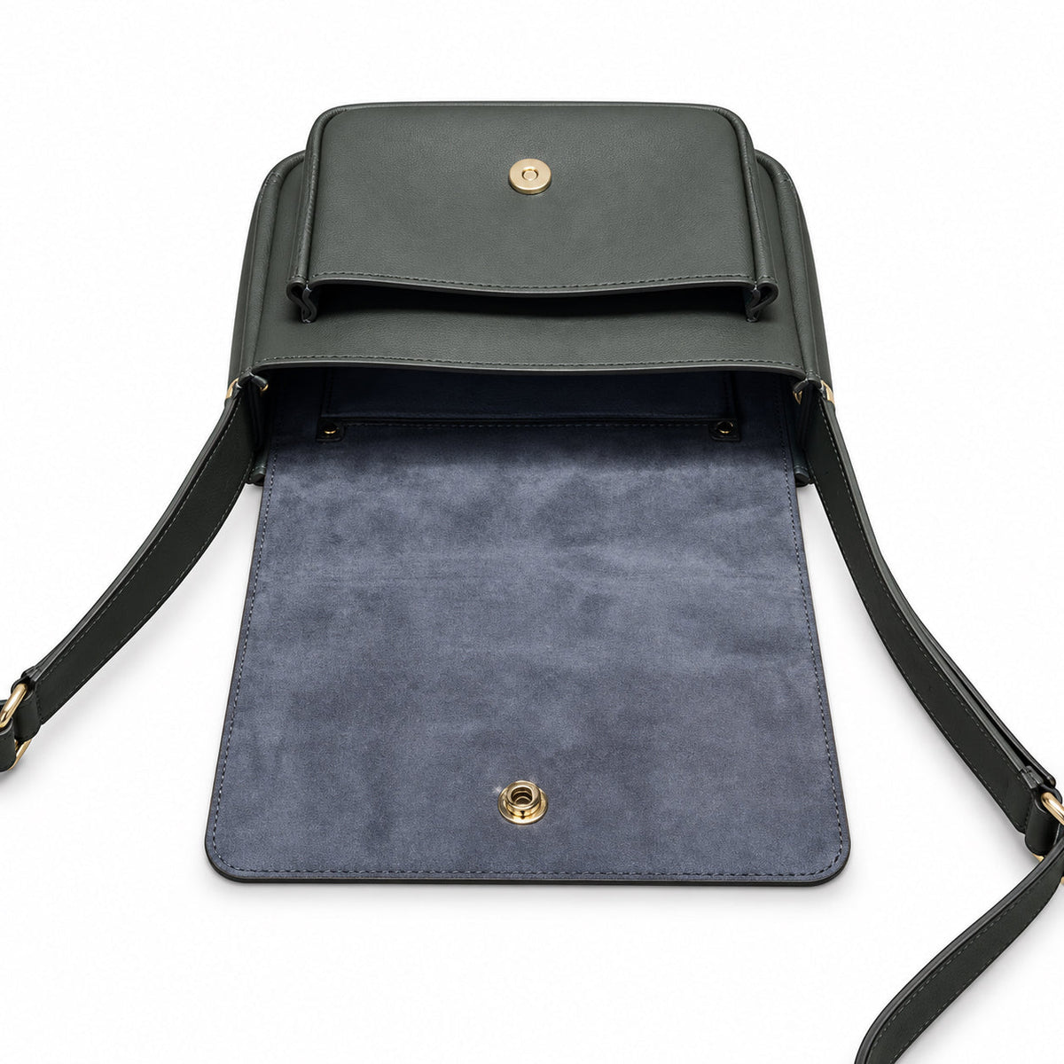 YSL Saint Laurent Solferino Crossbody Bag Dark Grey