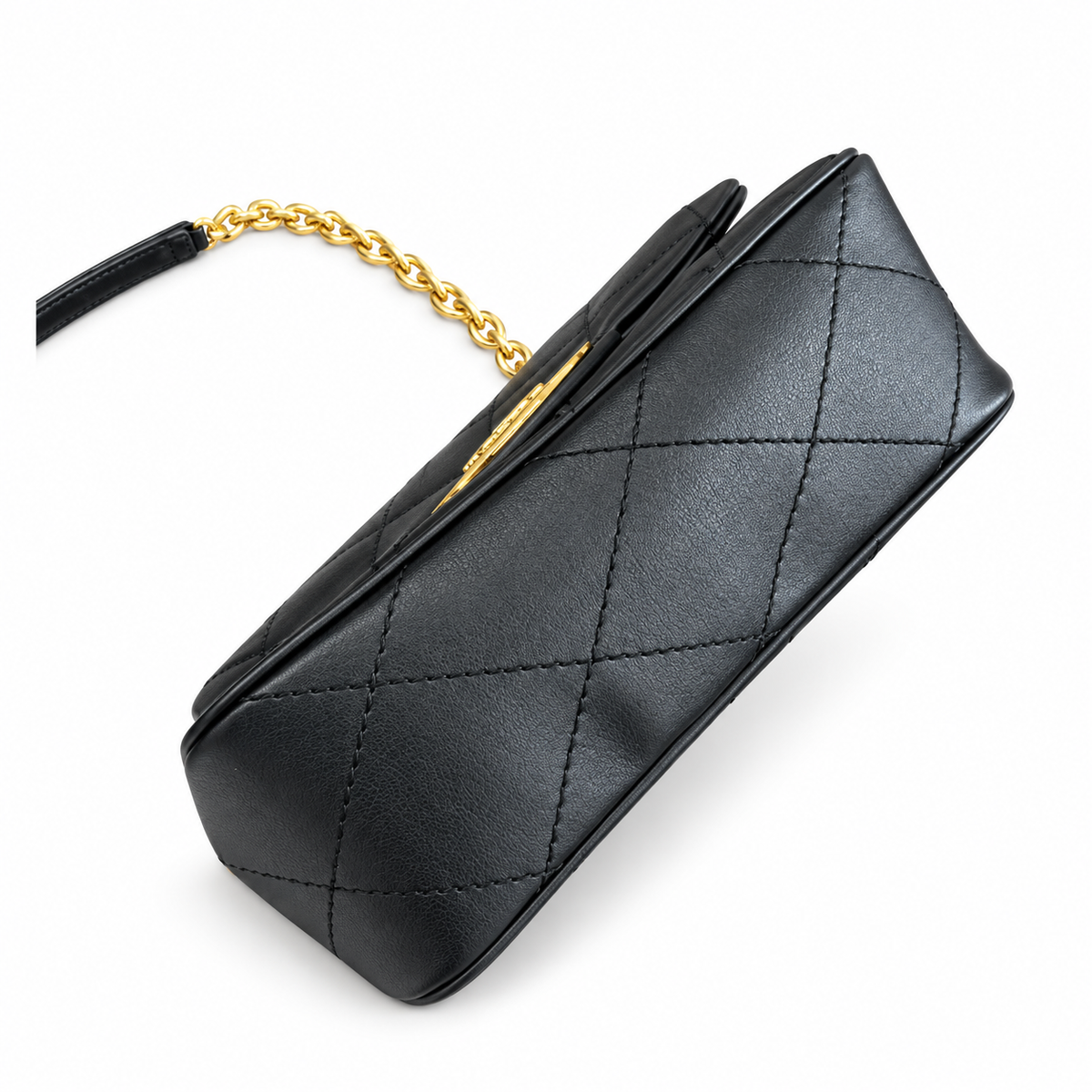 Burberry Black Quilted Chain Shoulder Bag