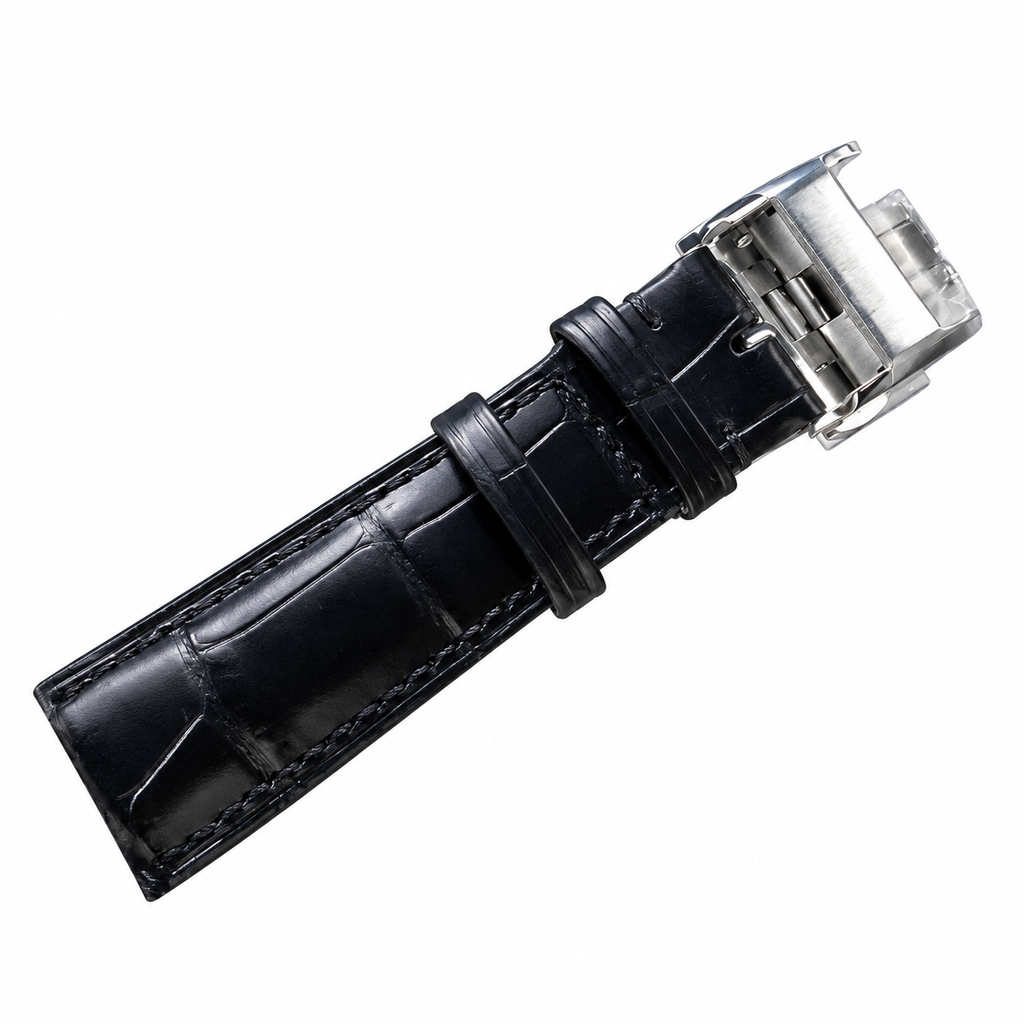 Longines Conquest Chronograph – Green Bezel Black Leather Strap