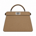 Fendi Mini Bucket Bag 20cm – FF Logo Leather Drawstring Bag