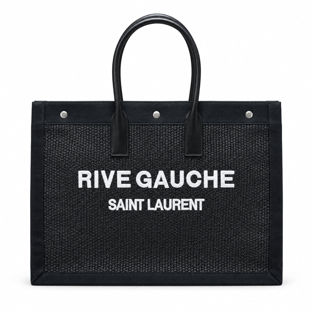 Saint Laurent Rive Gauche Large Tote Bag in Black