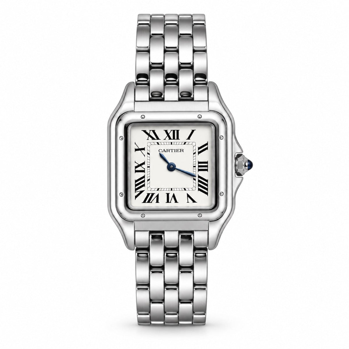Cartier Panthère Large Steel White Dial Bracelet Watch – KDY