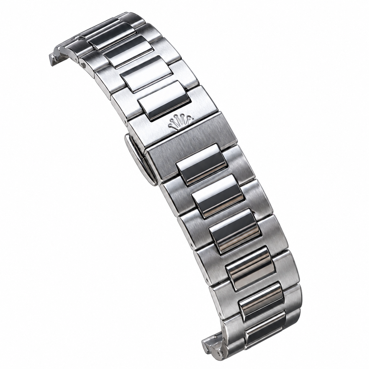 Patek Philippe Nautilus Pink Sapphire Baguette Steel Black Dial