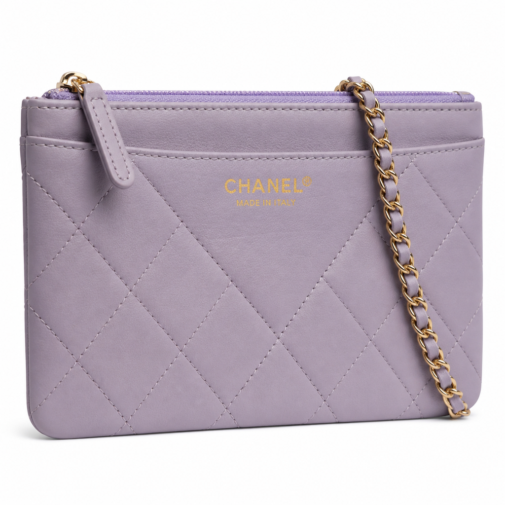 Chanel Lavender Quilted Flap Shoulder Bag