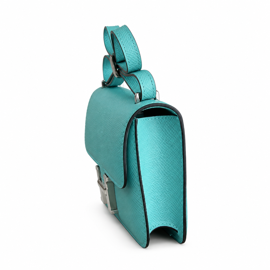 Hermès Lindy 26cm Crossbody Bag – Macaron Blue & Silver | Pastel Luxury Leather