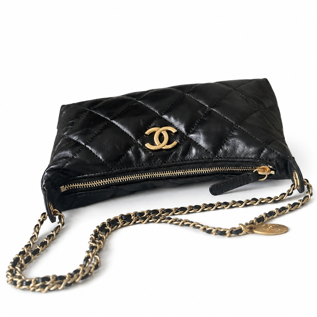 Chanel Black Quilted Chain Shoulder Bag