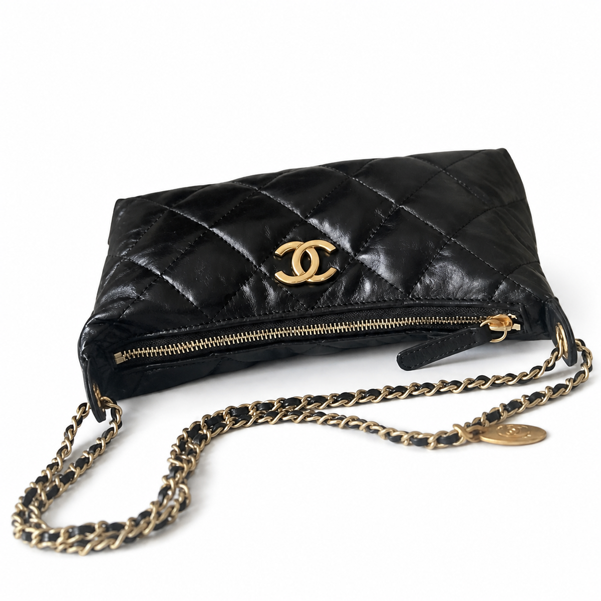Chanel Black Quilted Chain Shoulder Bag