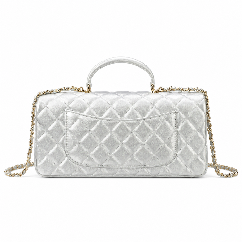 Chanel Quilted Leather Chain Crossbody Bag