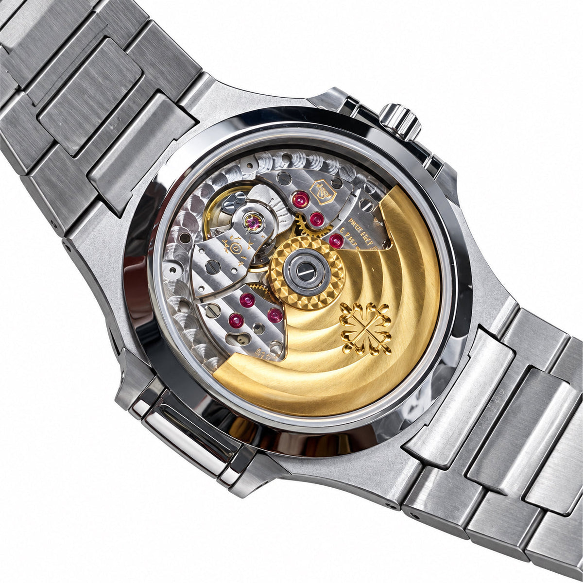 Patek Philippe Nautilus Sapphire Baguette Steel White Dial