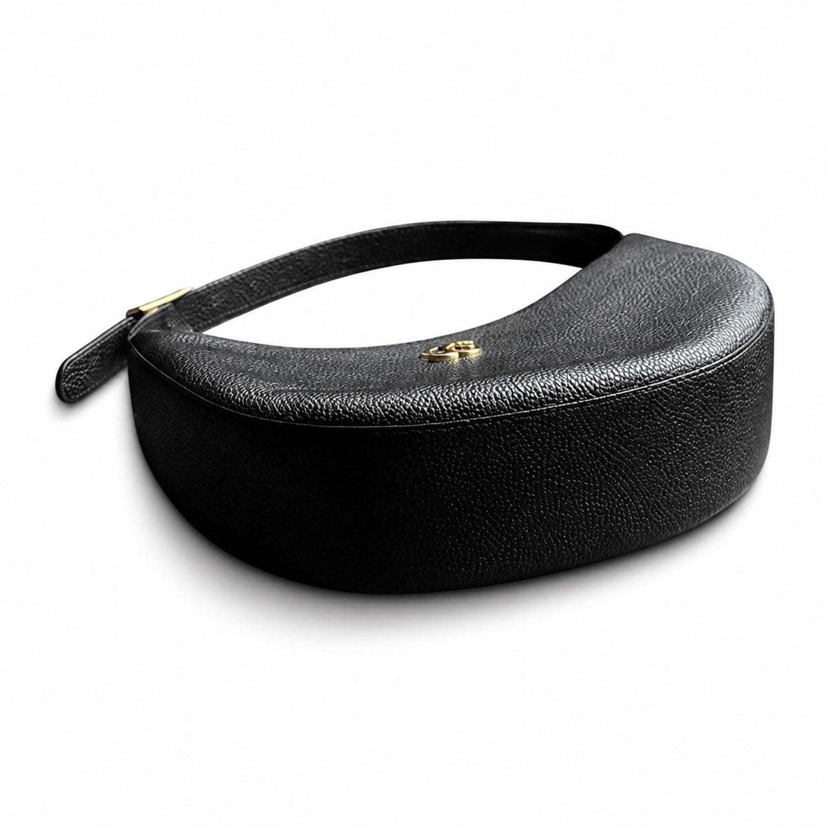 Chanel Black Textured Hobo Shoulder Bag