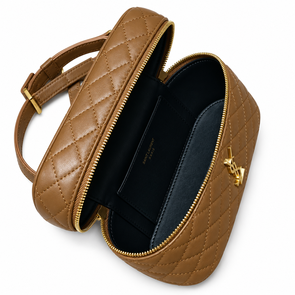 YSL Gaby Vanity Bag – Caramel Quilted Leather