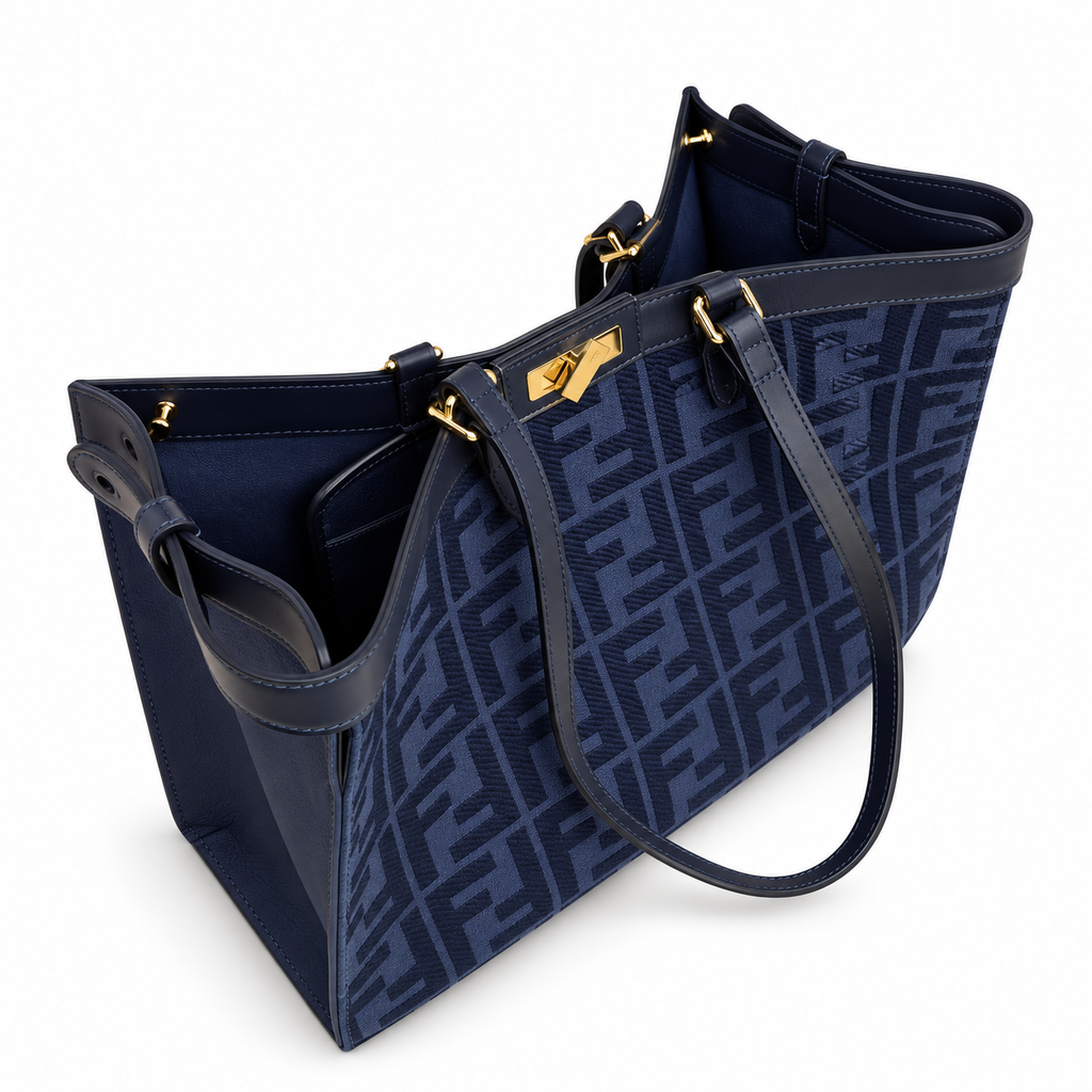 Fendi Large Tote Bag 40cm – FF Monogram Shopper Bag