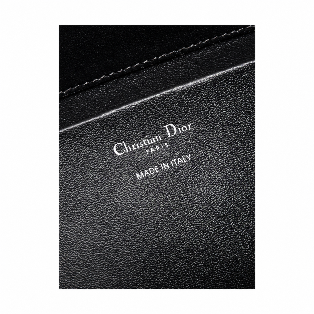 Dior Toujours Mini Tote in Black Cannage Quilted Leather with Silver CD Charm
