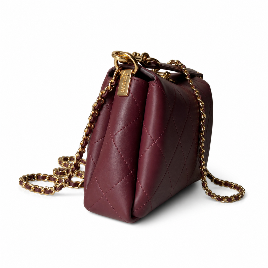 Chanel Quilted Structured Shoulder Bag