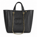 Chanel Diamond Quilted Chain Tote