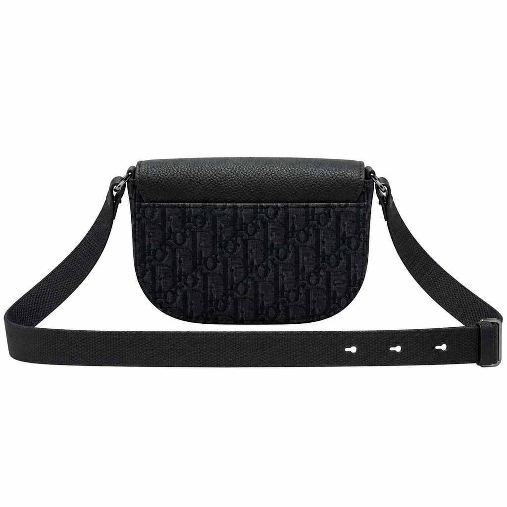 Dior Quilted Cannage Flap Crossbody Bag with Adjustable Strap