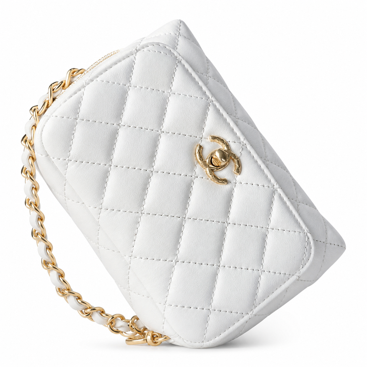 Chanel Small Diamond-Quilted Shoulder Bag