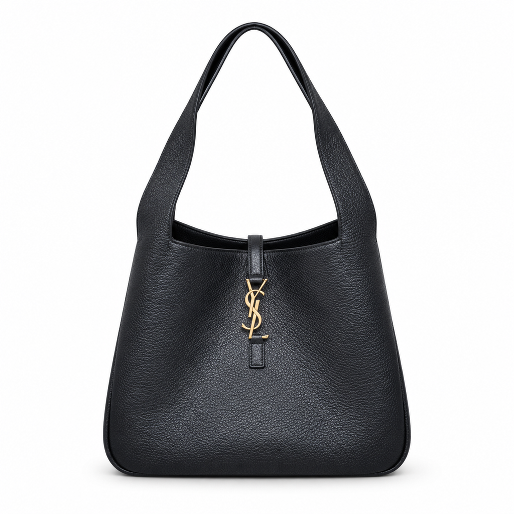 YSL Le 5 à 7 Hobo Bag – Black Grained Leather