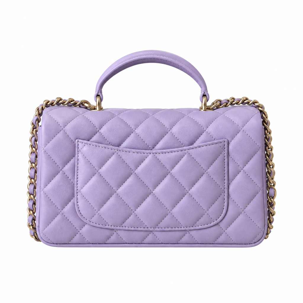 Chanel Lavender Quilted Lambskin Small Classic Flap Bag