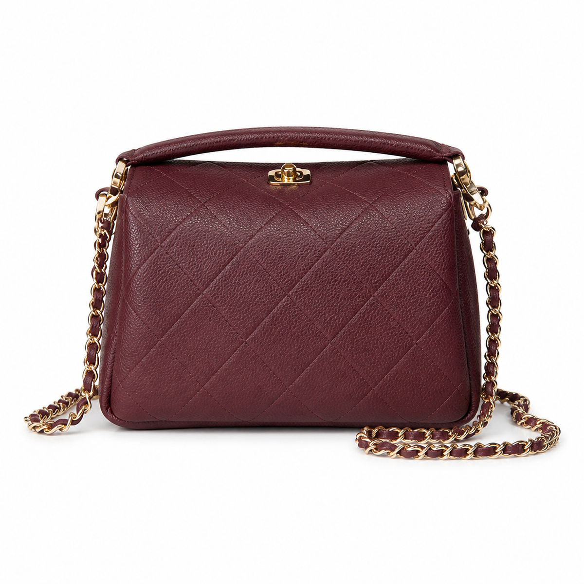 Chanel Quilted Structured Shoulder Bag