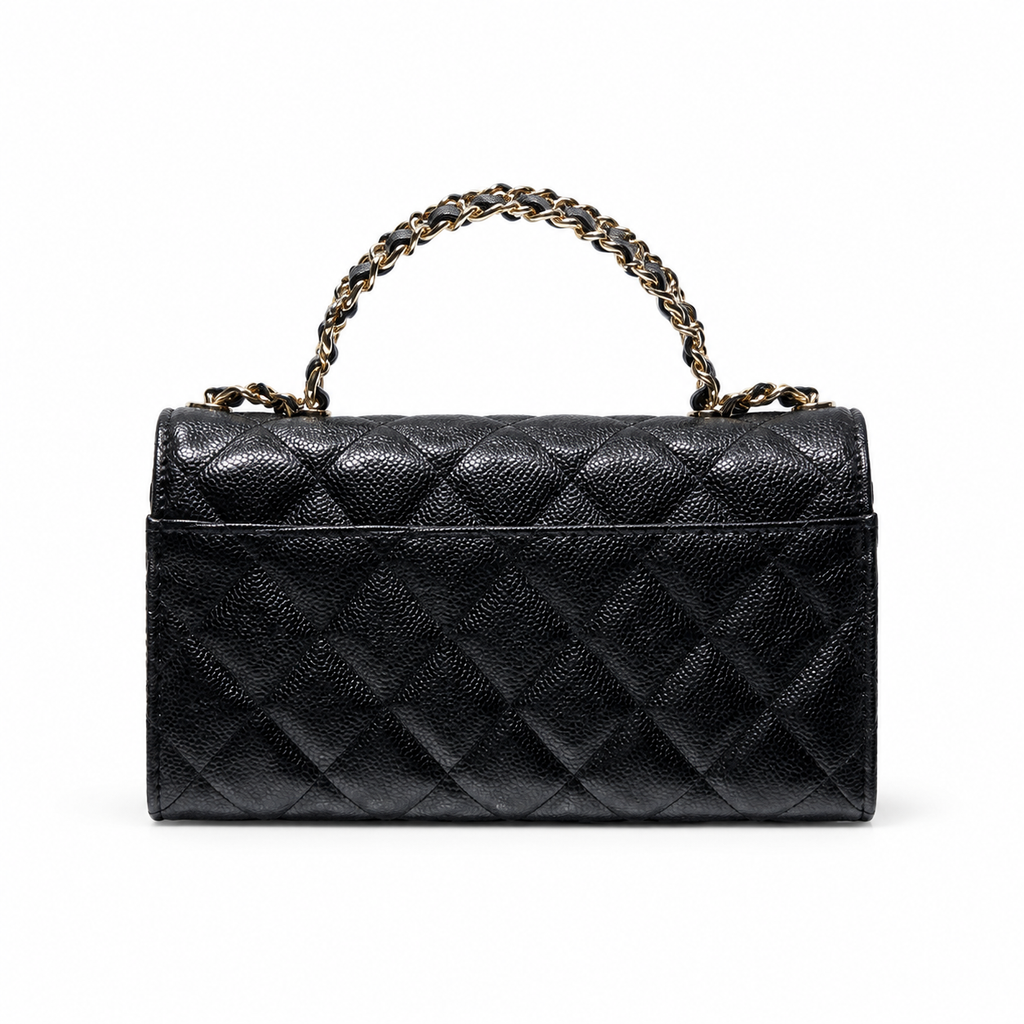 Chanel Quilted Leather Mini Chain Bag