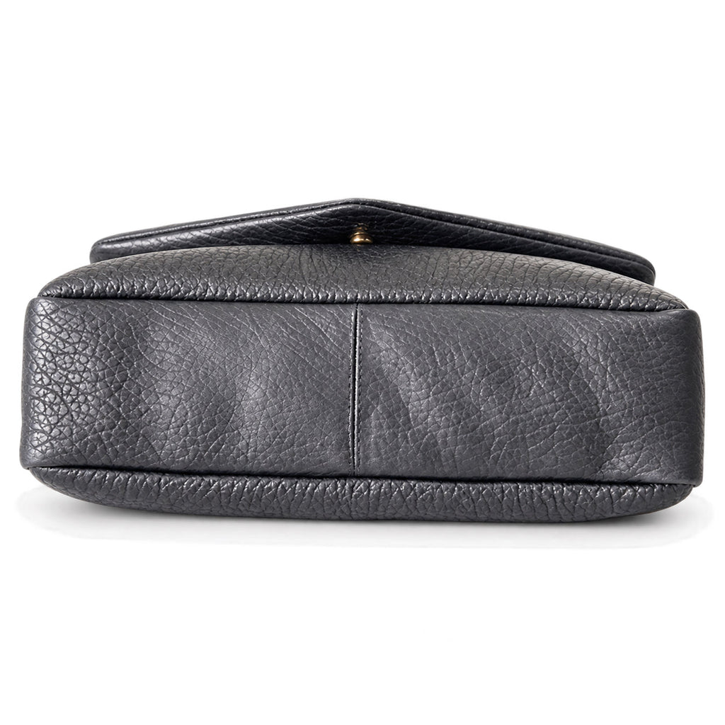 Saint Laurent YSL Calypso Chain Bag – Black Grained Leather