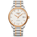 Longines Master Collection ladies watch with diamond dial, rose gold bezel and two-tone bracelet