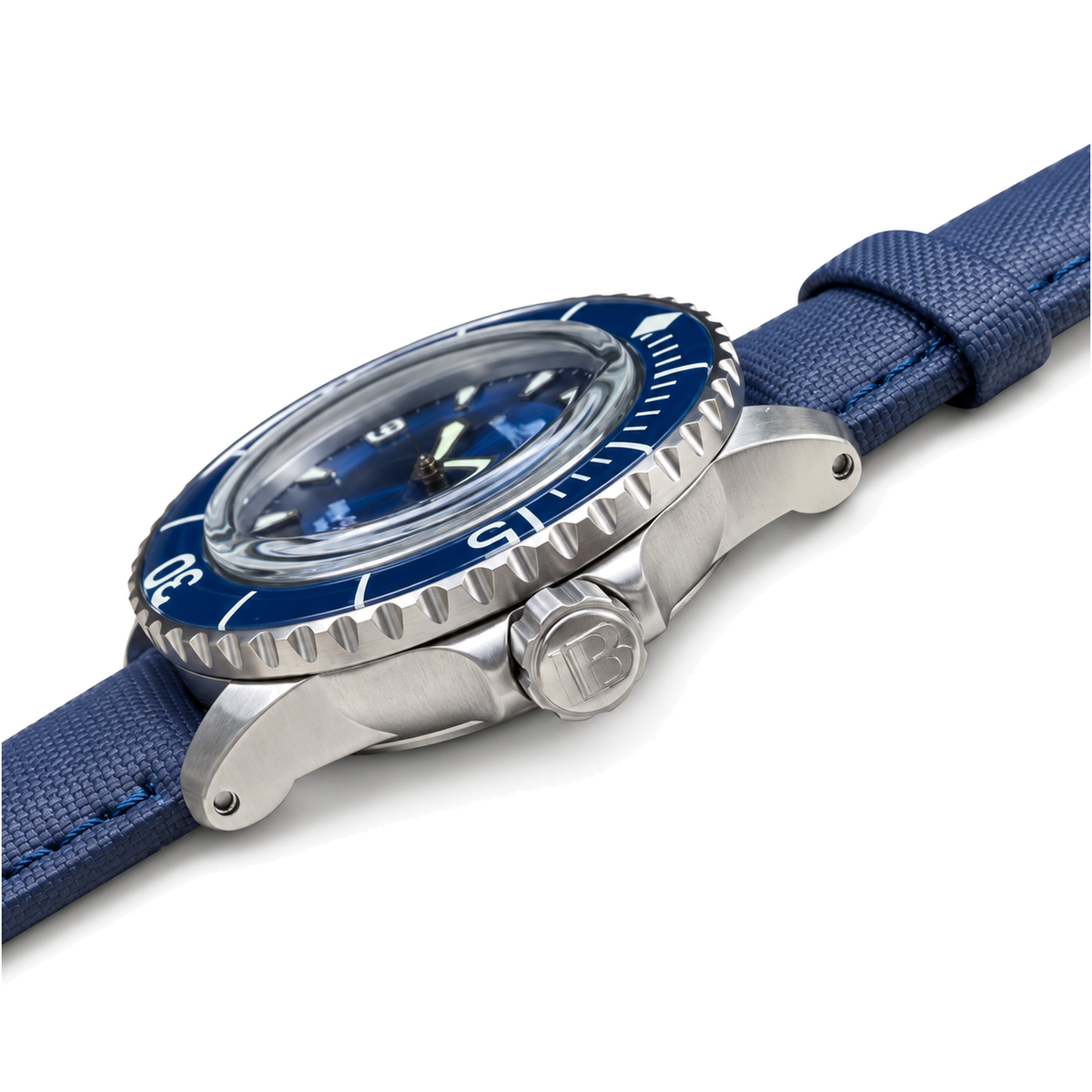Blancpain Fifty Fathoms Blue Dial Ceramic Bezel NATO Strap Diver Watch