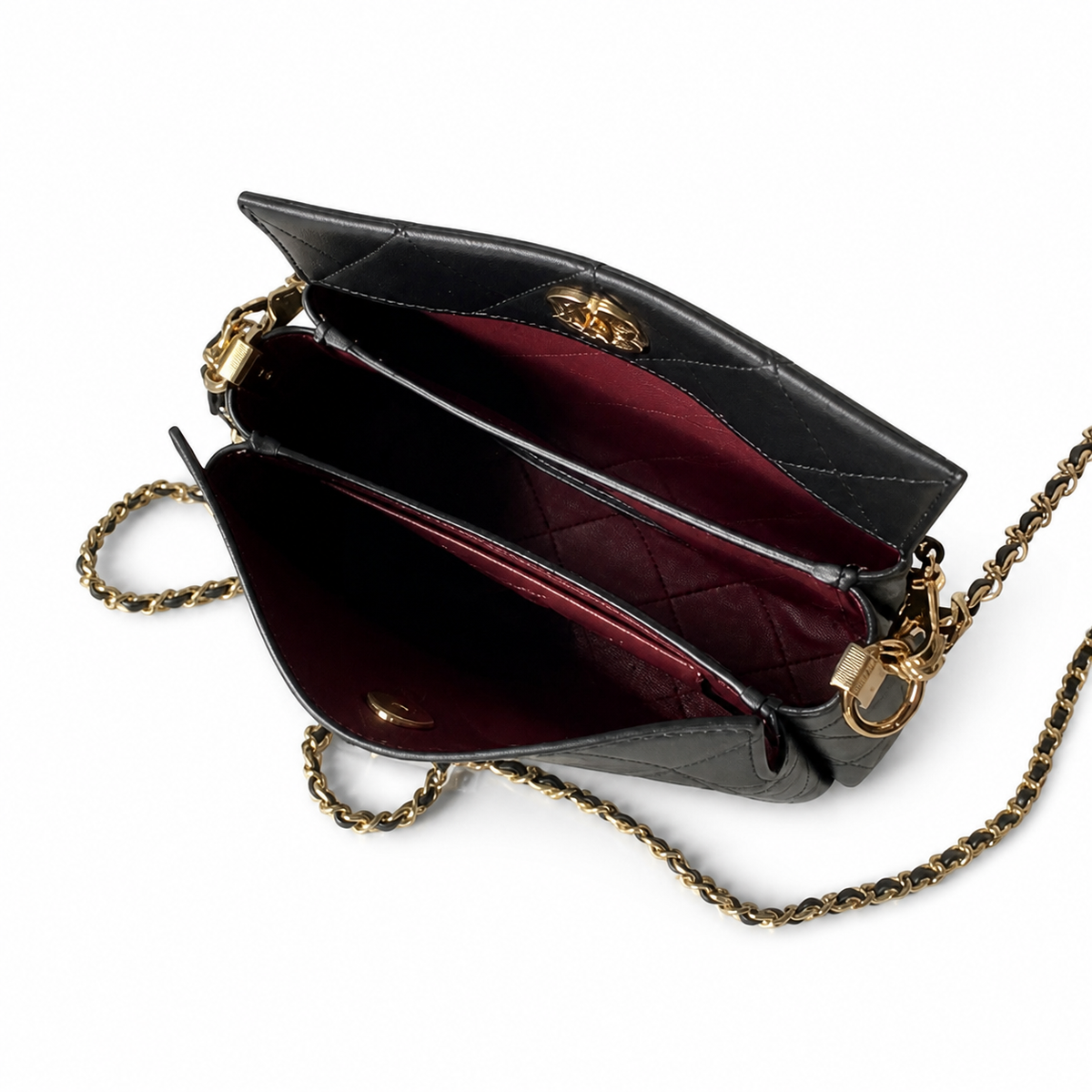 Chanel Structured Quilted Crossbody Bag