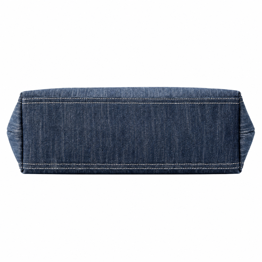 Chanel Navy Denim Large Deauville Shopping Tote