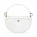Chanel White Mesh Shoulder Bag