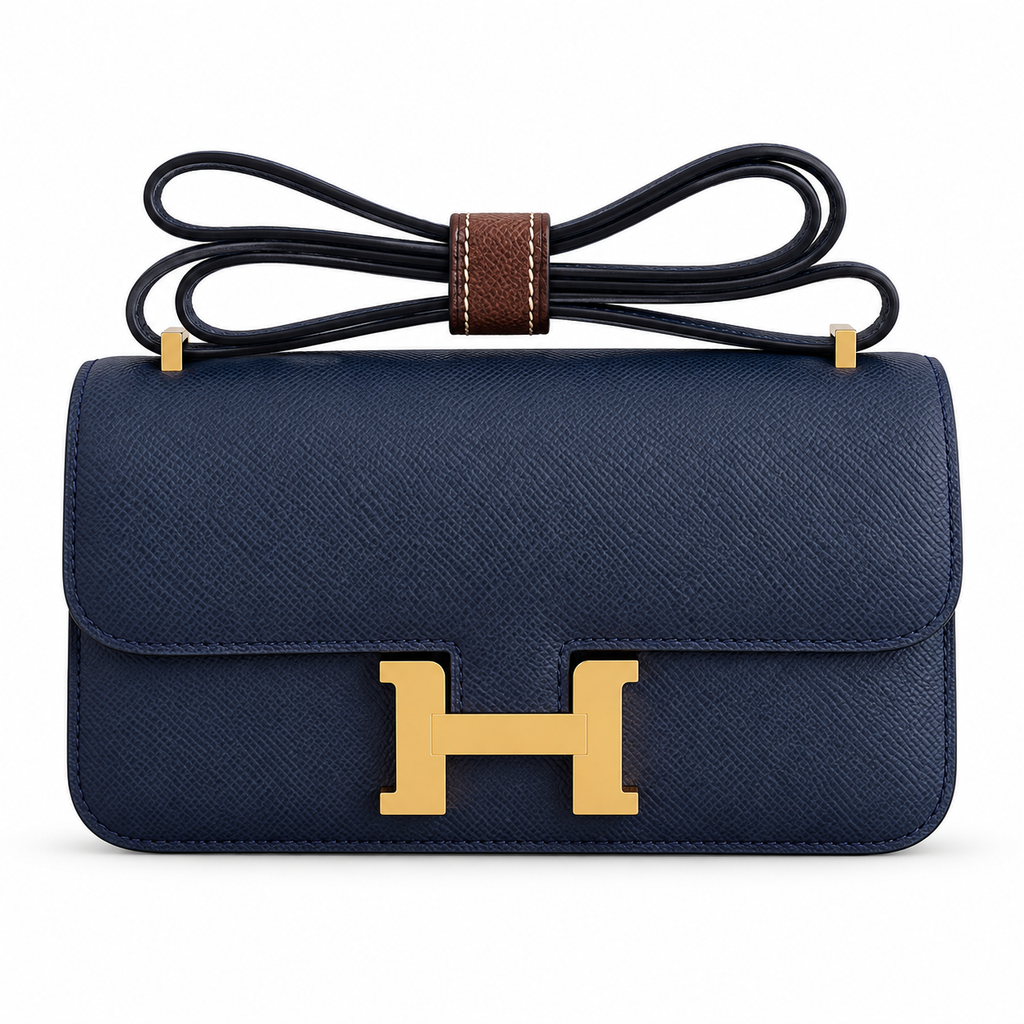 Hermès Lindy 26cm Crossbody Bag – Sapphire Blue | Luxury Leather Handbag