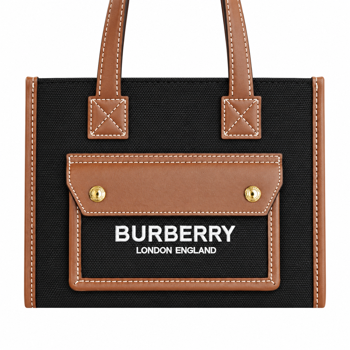 Burberry Logo Tote Bag with Shoulder Strap