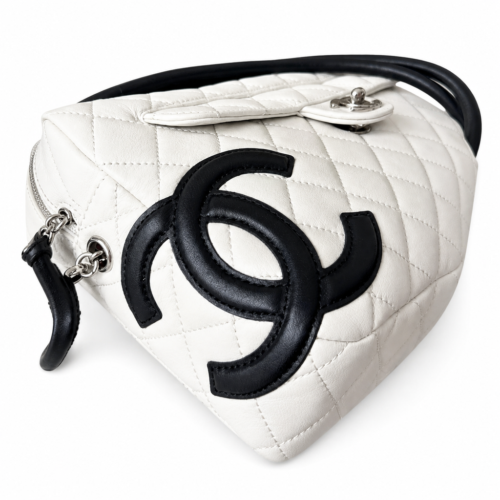 Chanel White Quilted Pocket Bag