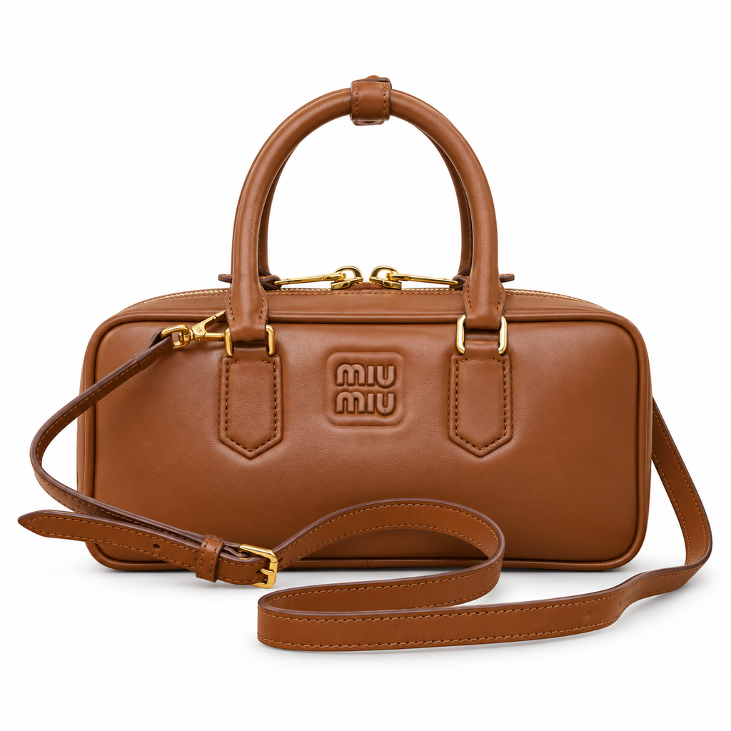 Miu Miu Convertible Leather Shoulder Bag