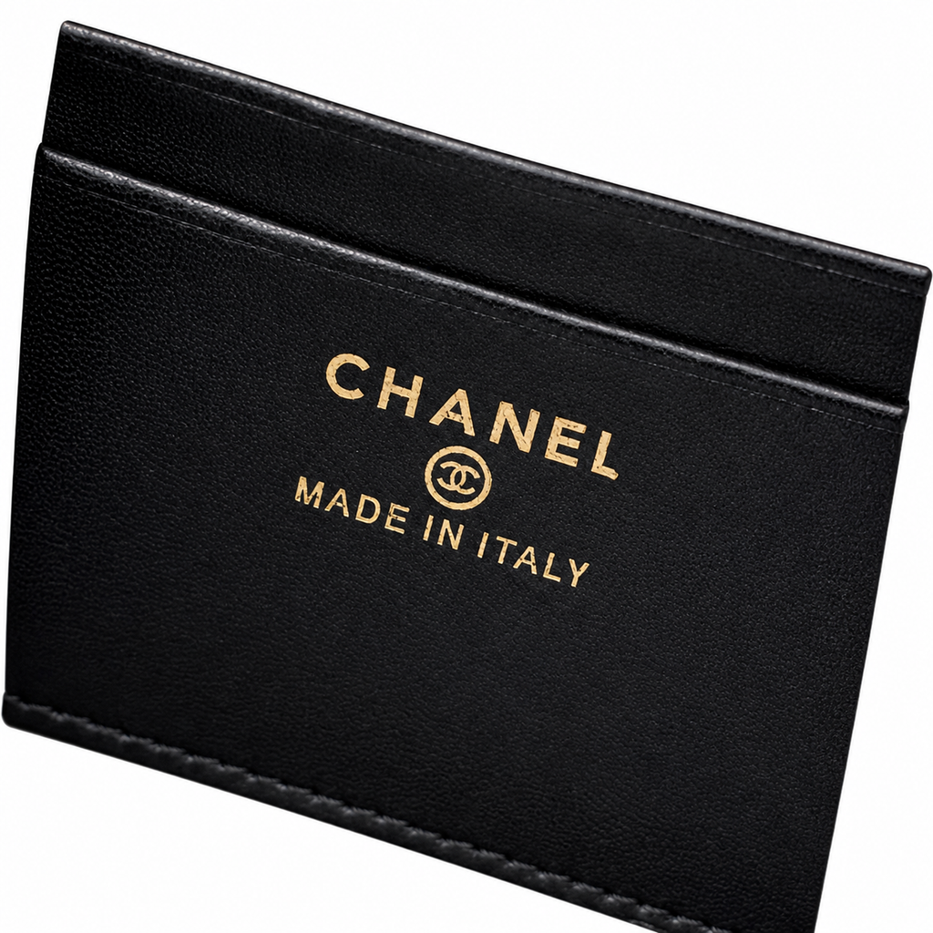 Chanel Black Croc-Embossed Crossbody Bag