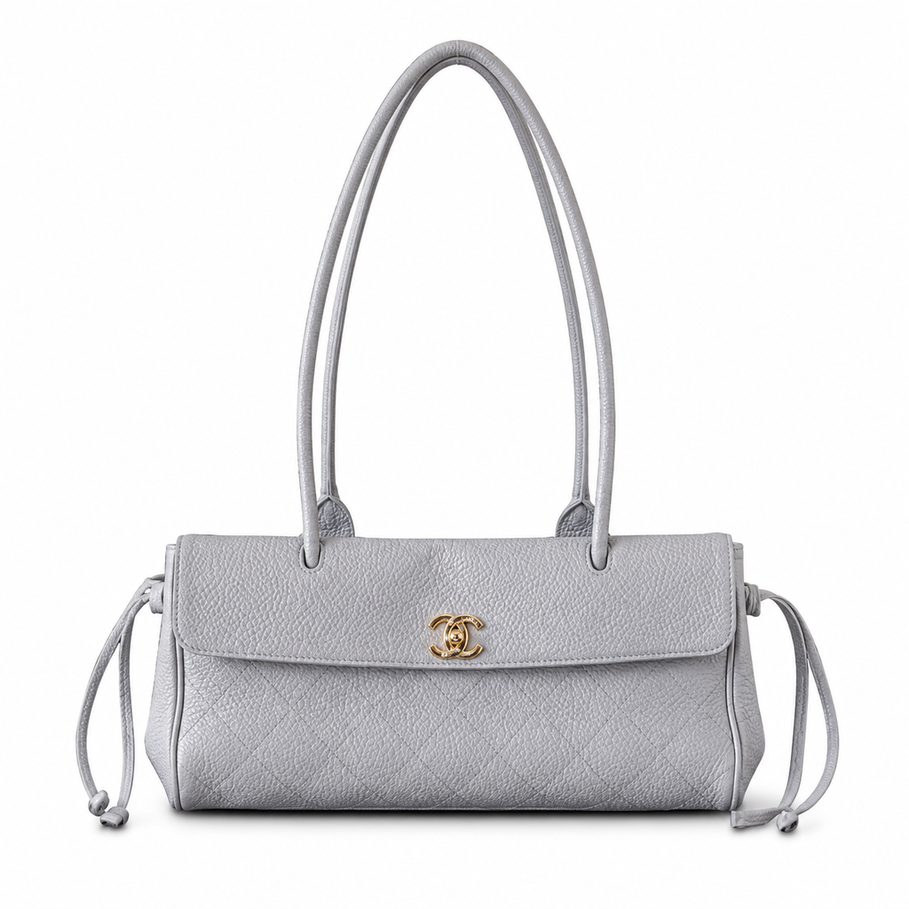 Chanel Quilted Metal Accent Shoulder Bag
