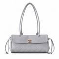 Chanel Quilted Metal Accent Shoulder Bag