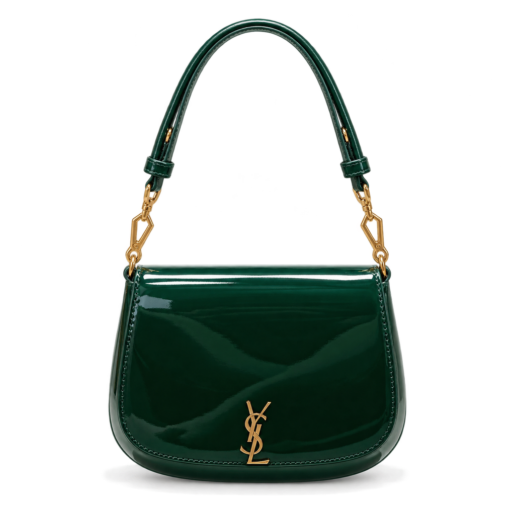 YSL Cassandra Mini Bag – Emerald Patent Leather