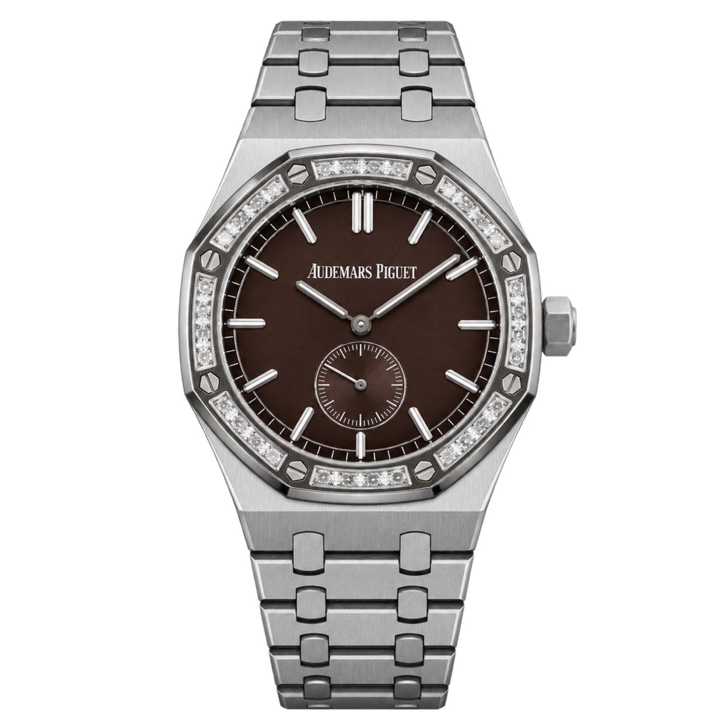 Audemars Piguet Royal Oak Small Seconds – Diamond Bezel Brown Dial