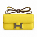 Hermès Lindy 26cm Crossbody Bag – Chick Yellow & Silver | Joyful Luxury Leather